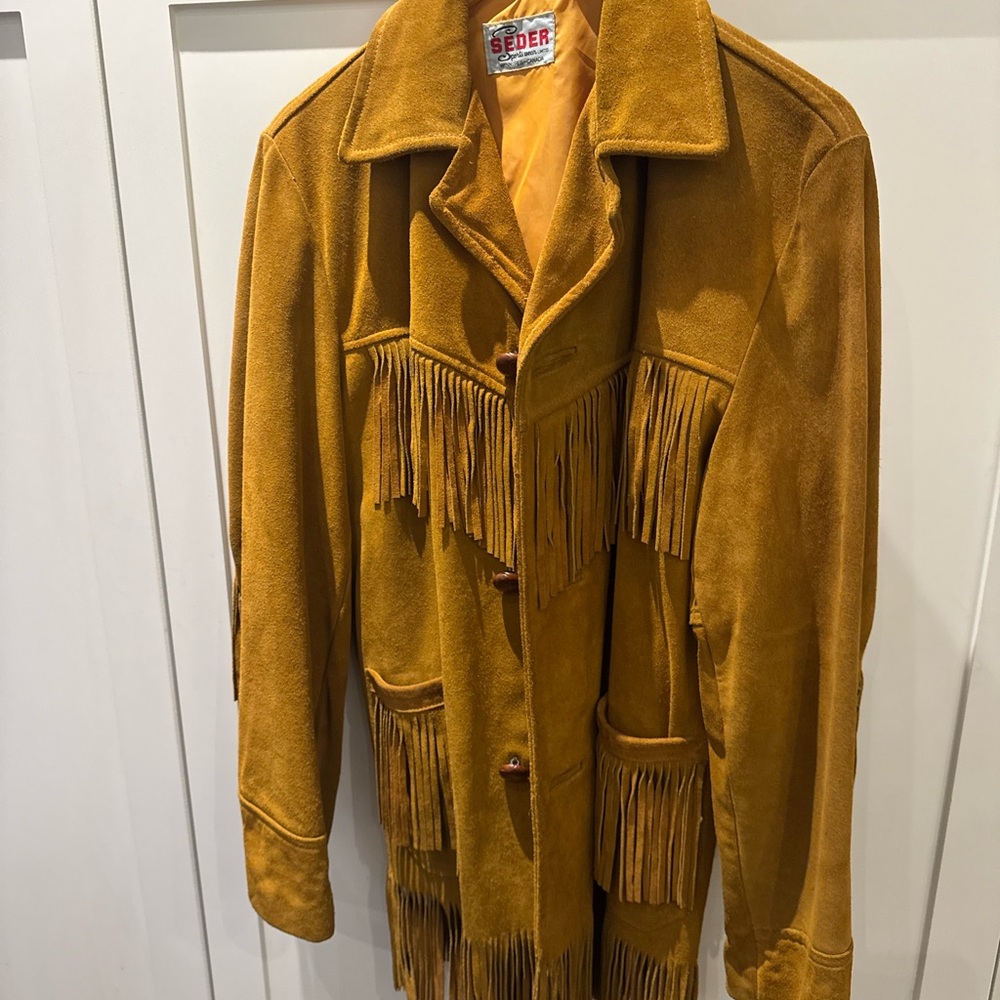 Vintage Women's Fringe Suede Jacket